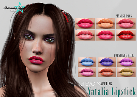 Second Life Marketplace - [Morning Star ] Natalia Lipstick FATPACK UNPACKER
